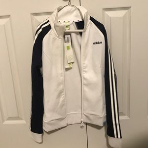 Adidas track jacket (white) size small